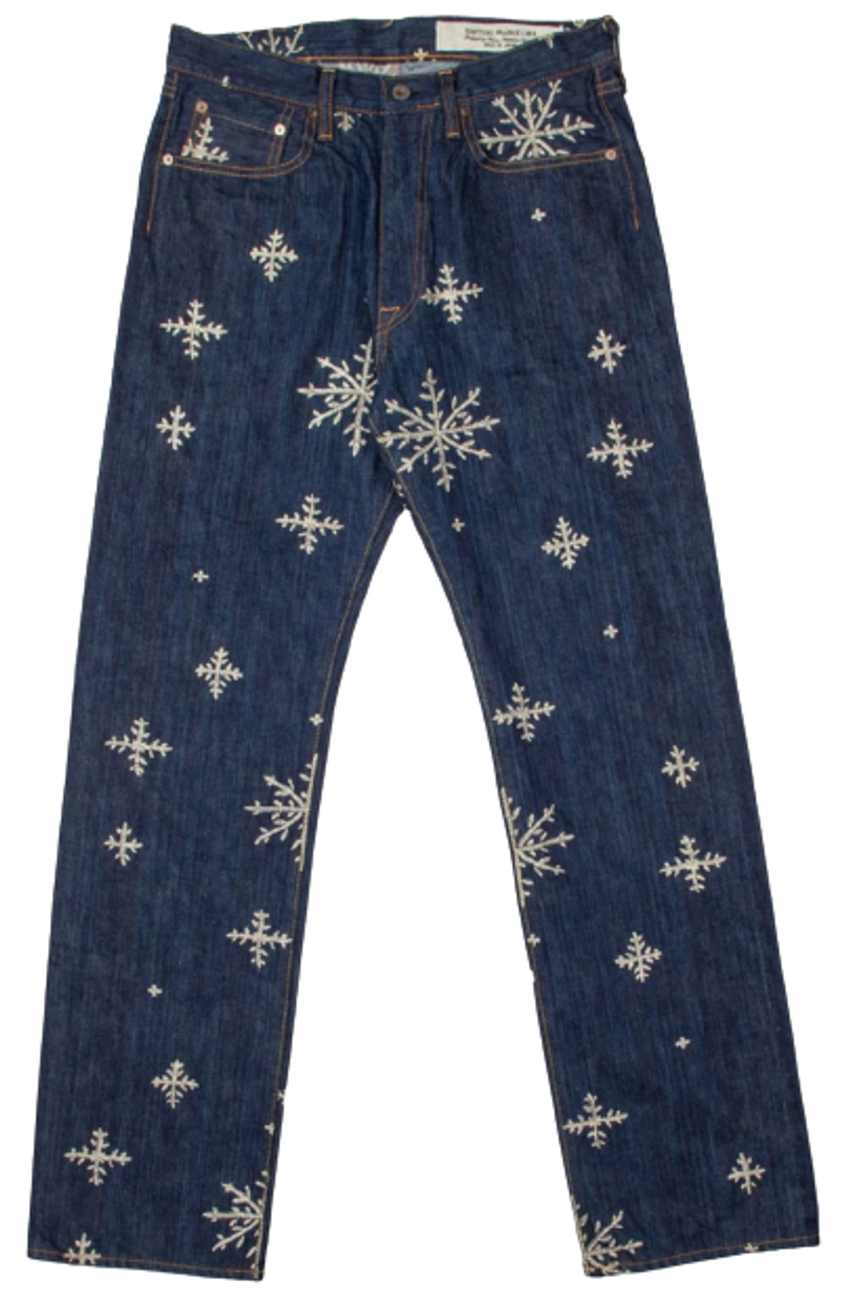 Kapital 14Oz Snow Embroidery 5P Th Straight Jeans