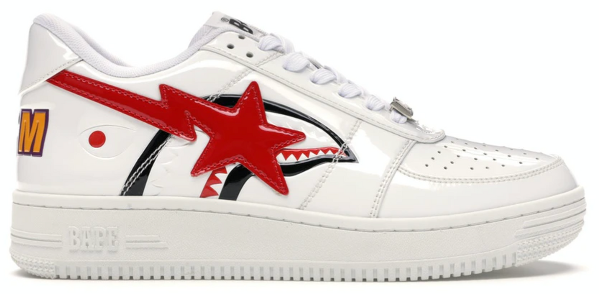 Bape BapeSta Low Shark White Sneakers