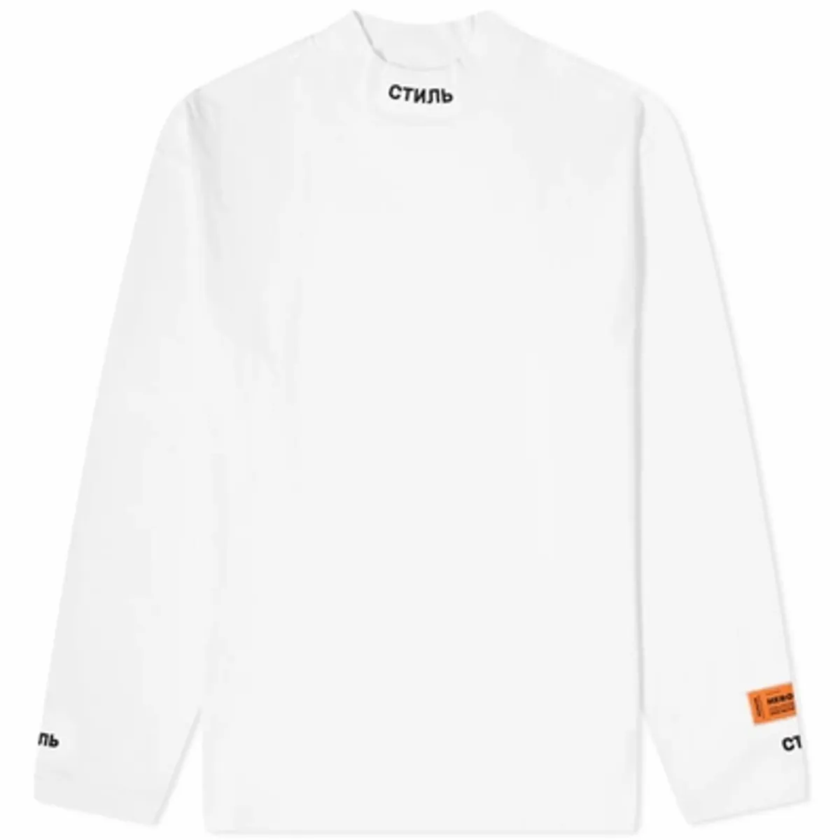 Heron Preston Long Sleeve Turtleneck Ctnmb White T-Shirt