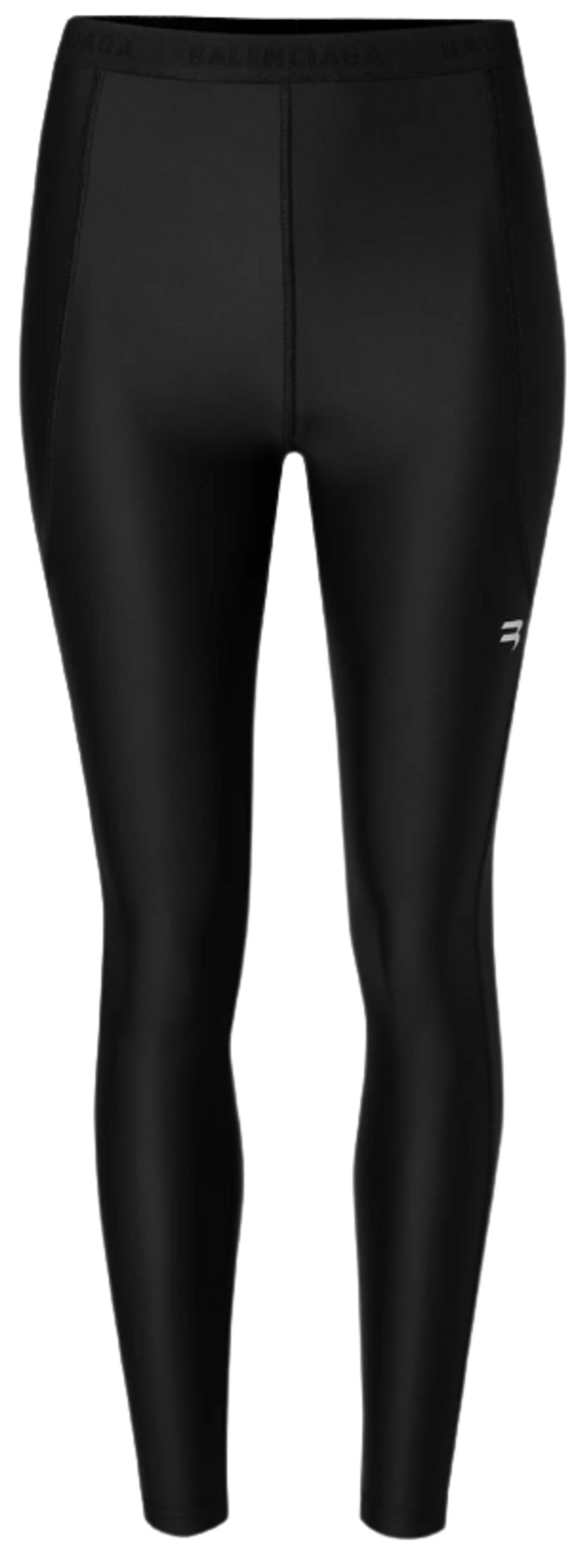 Balenciaga Paneled Stretch Black Leggings