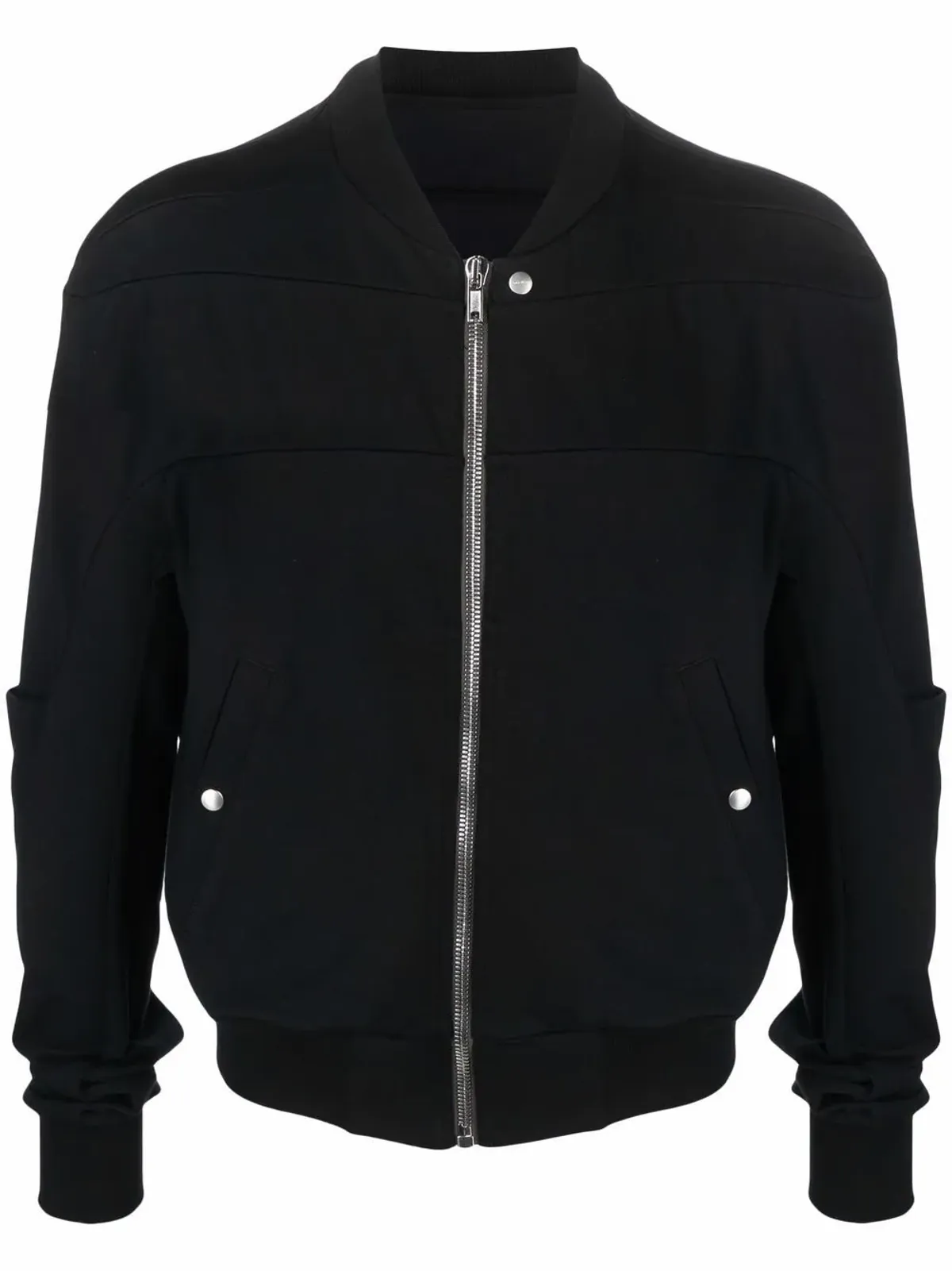 Rick Owens Geth Zip-Up Black Jacket