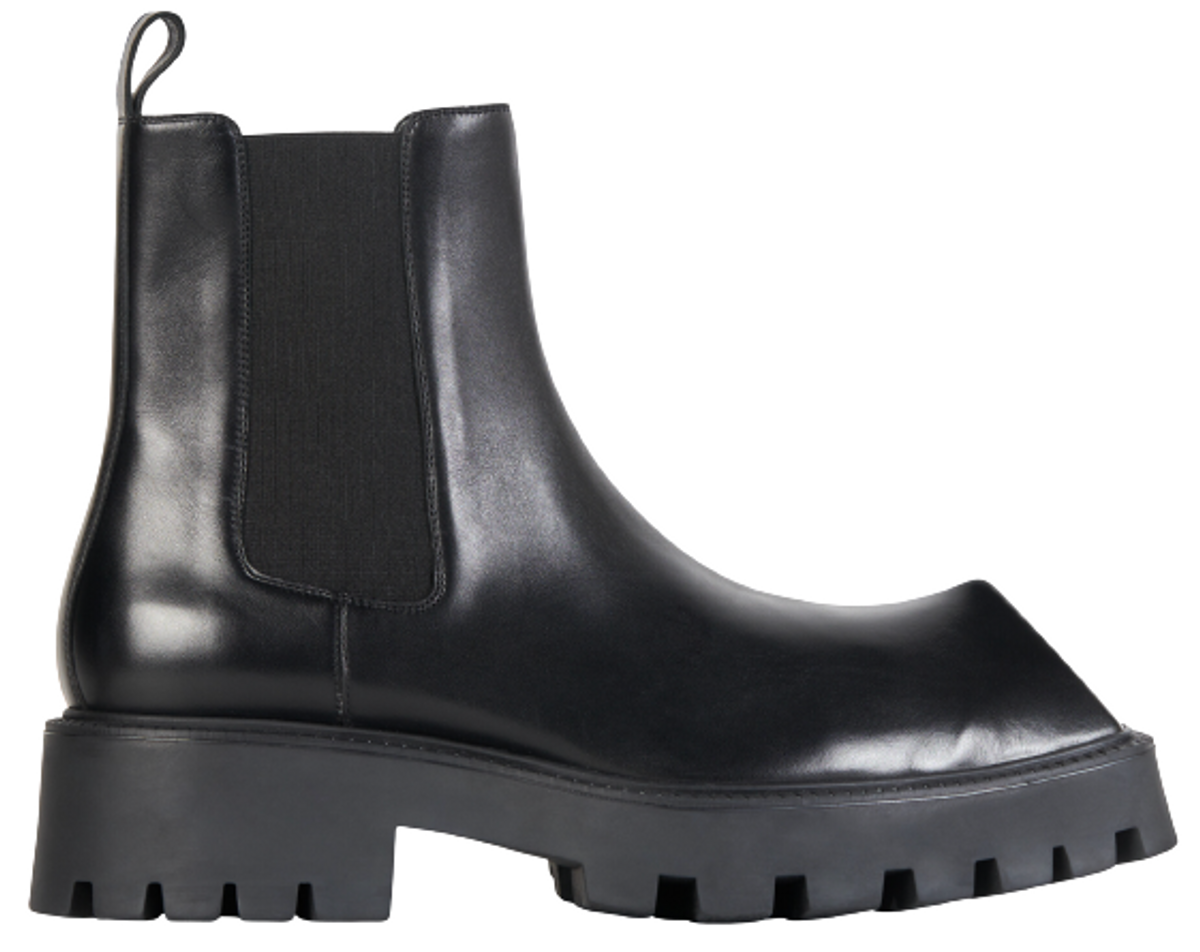 Balenciaga Rhino 20Mm Black Smooth Calfskin Boots