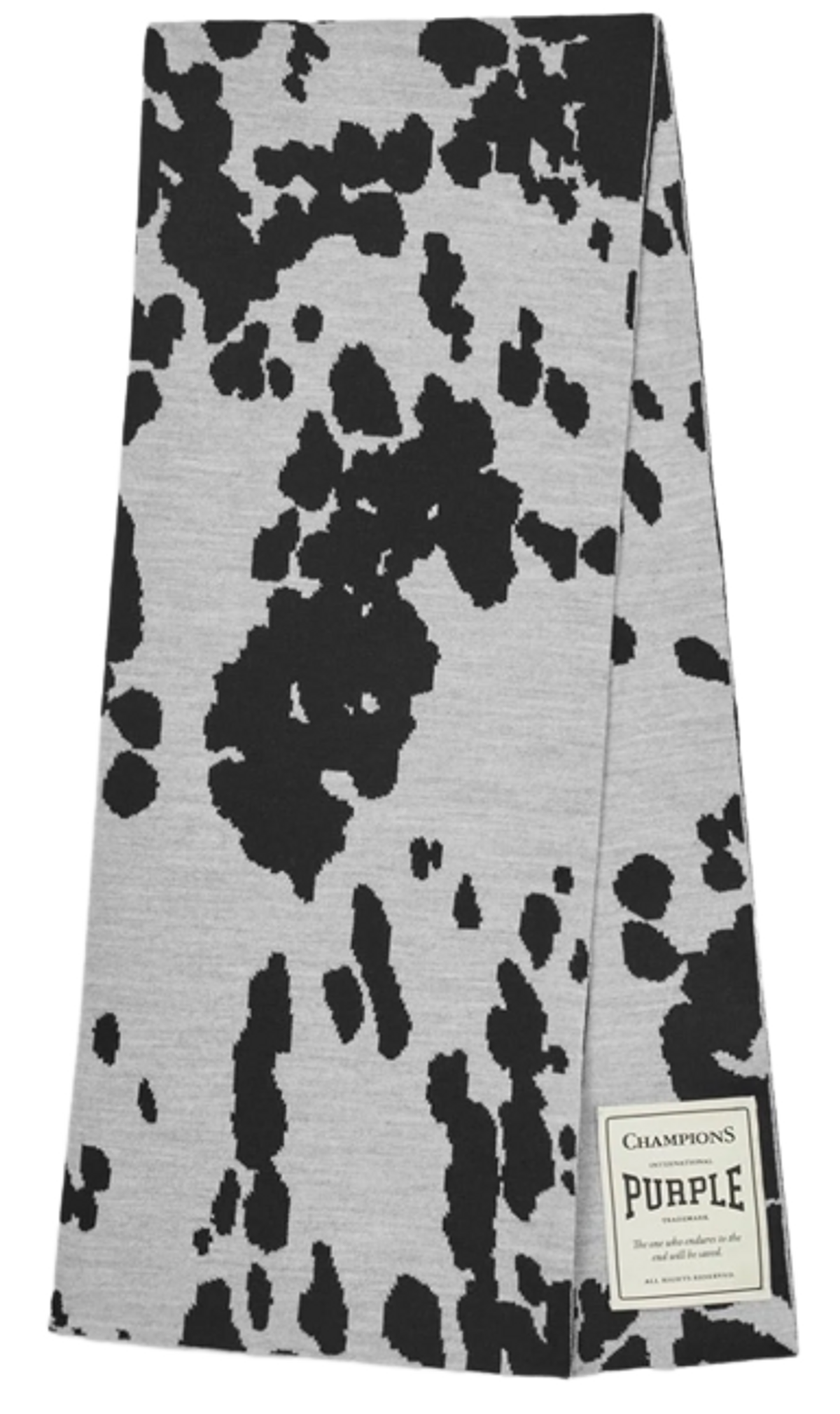Purple Brand P905 Splatter Greyscale Scarf