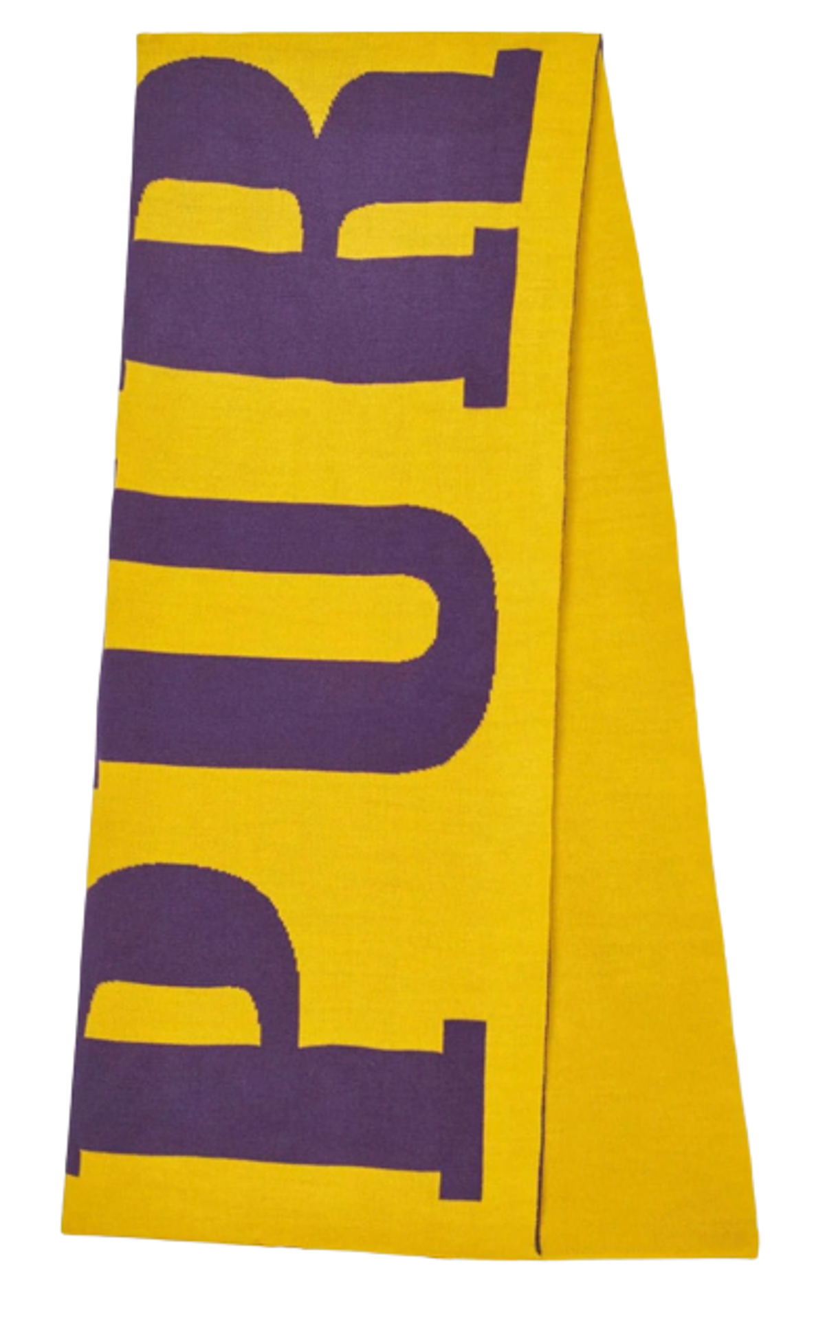Purple Brand P905 Oversized Logo Yellow/Purple Scarf