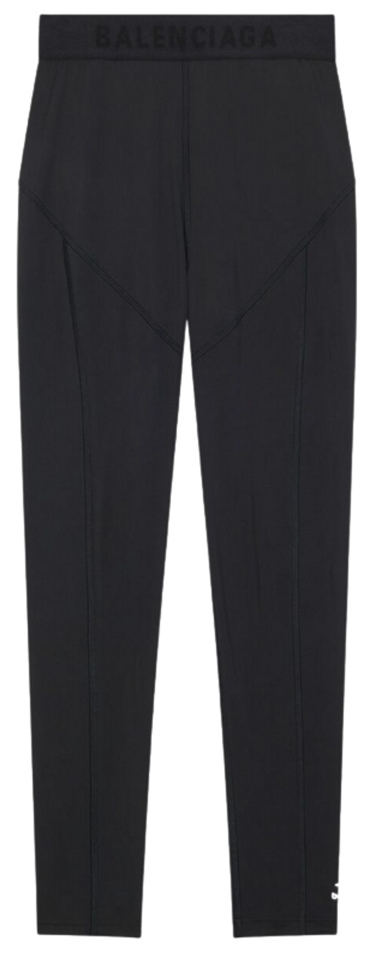 Balenciaga 3B Sports Icon Leg Cut Athletic Black Leggings