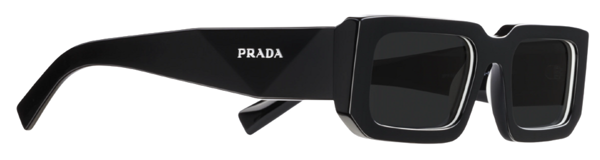 Prada Logo Slate Gray Lenses Sunglasses