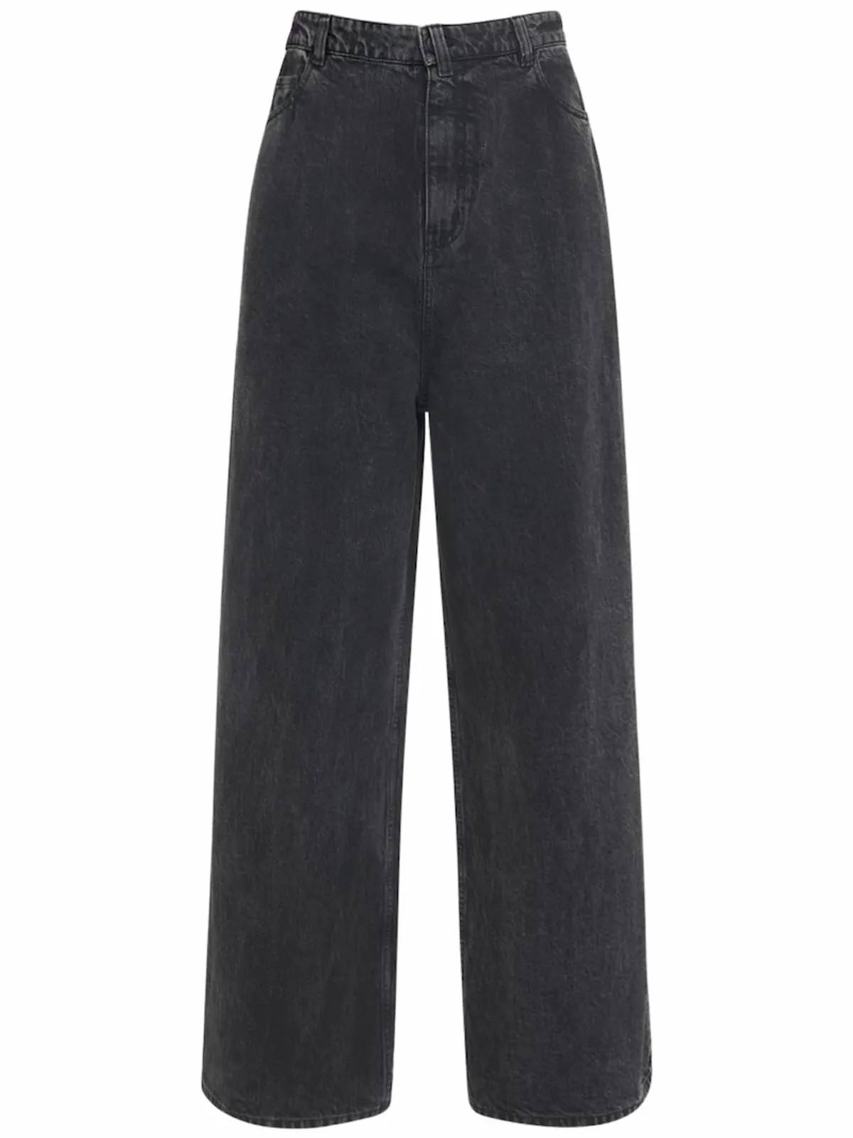 Balenciaga New Baggy Japanese Cotton Black Jeans