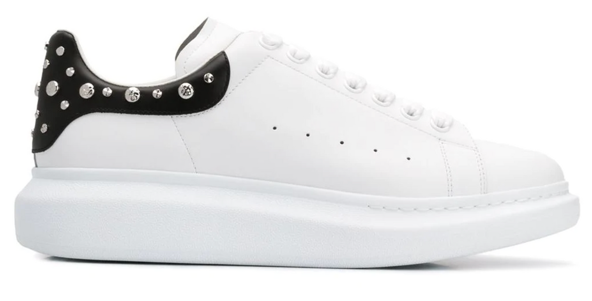 Alexander McQueen Larry Leather Lace-Up Platform Sneakers