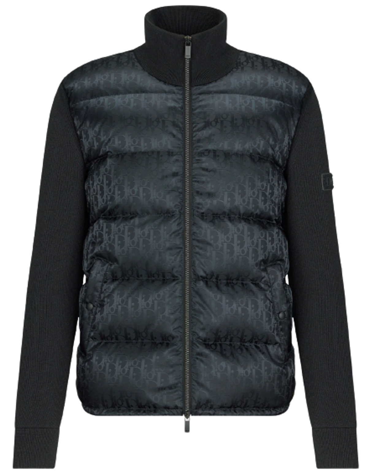 Dior Oblique Black Wool Knit Blouson