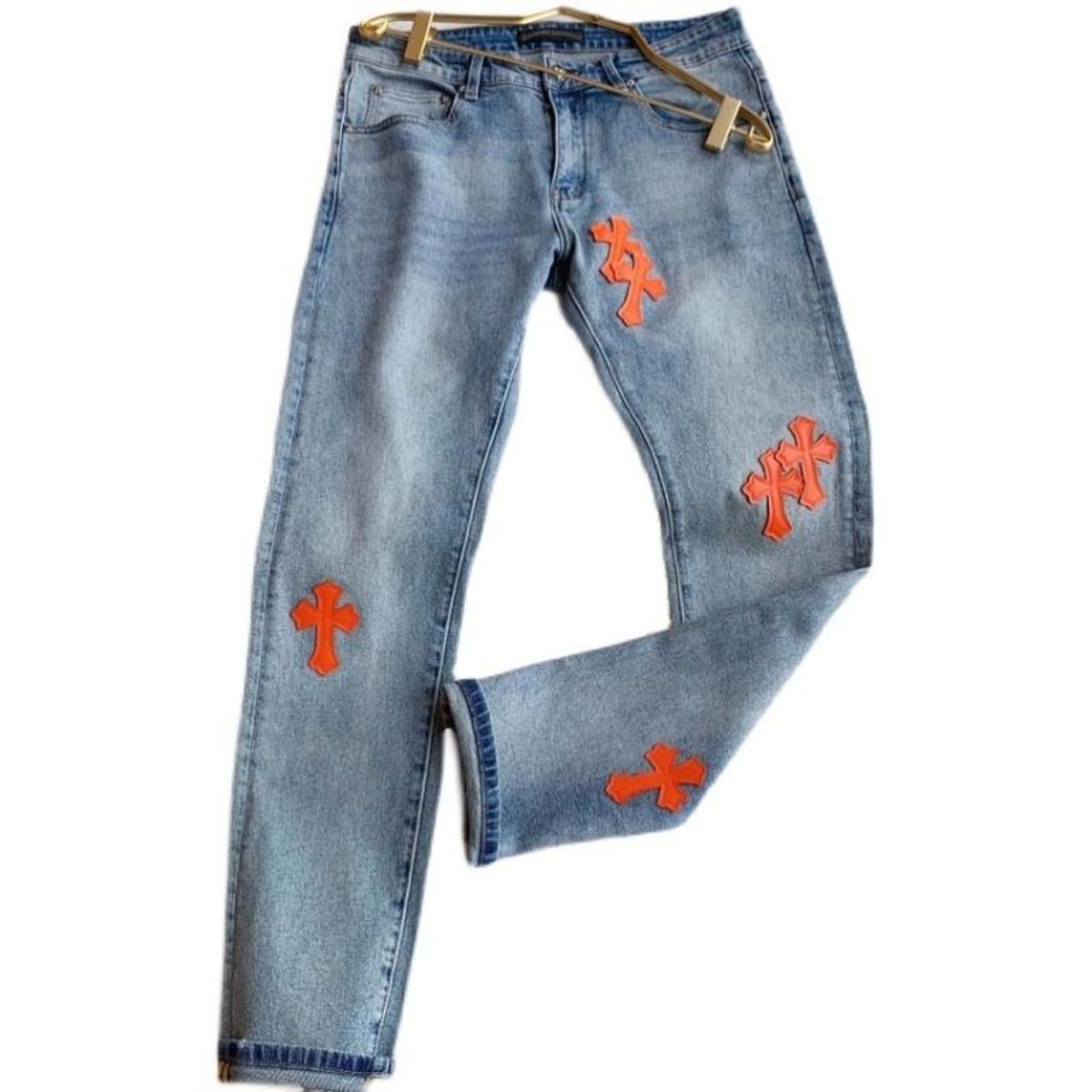 Chrome Hearts Cross Patch Jeans