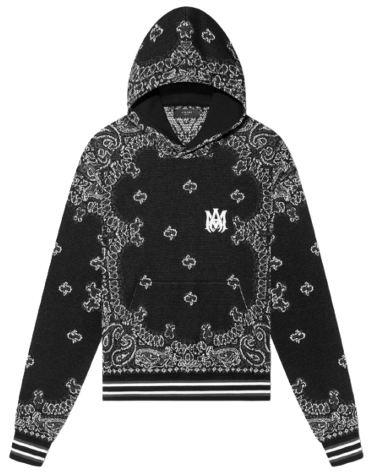 Amiri Bandana B-Ball Black / Grey Hoodie