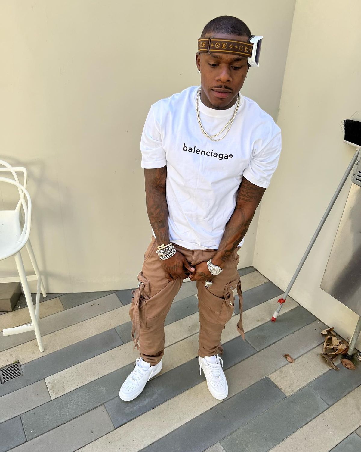 DaBaby Outfit from February 10, 2022 WHAT’S ON THE STAR?