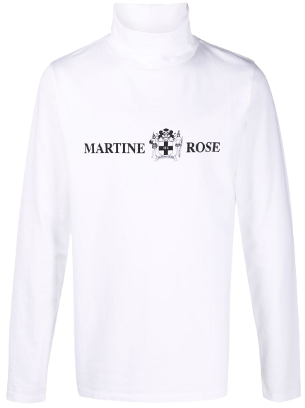 Martine Rose White Quiet Riot Graphic Print Turtleneck