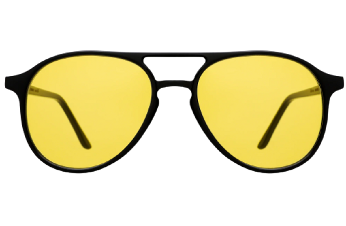 Illesteva Black And Honey Bradley Sunglasses