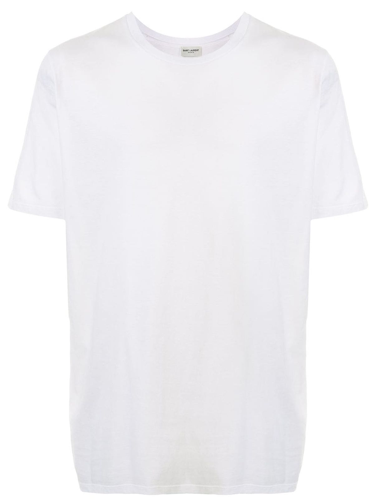 Saint Laurent Crew Neck T-shirt In White