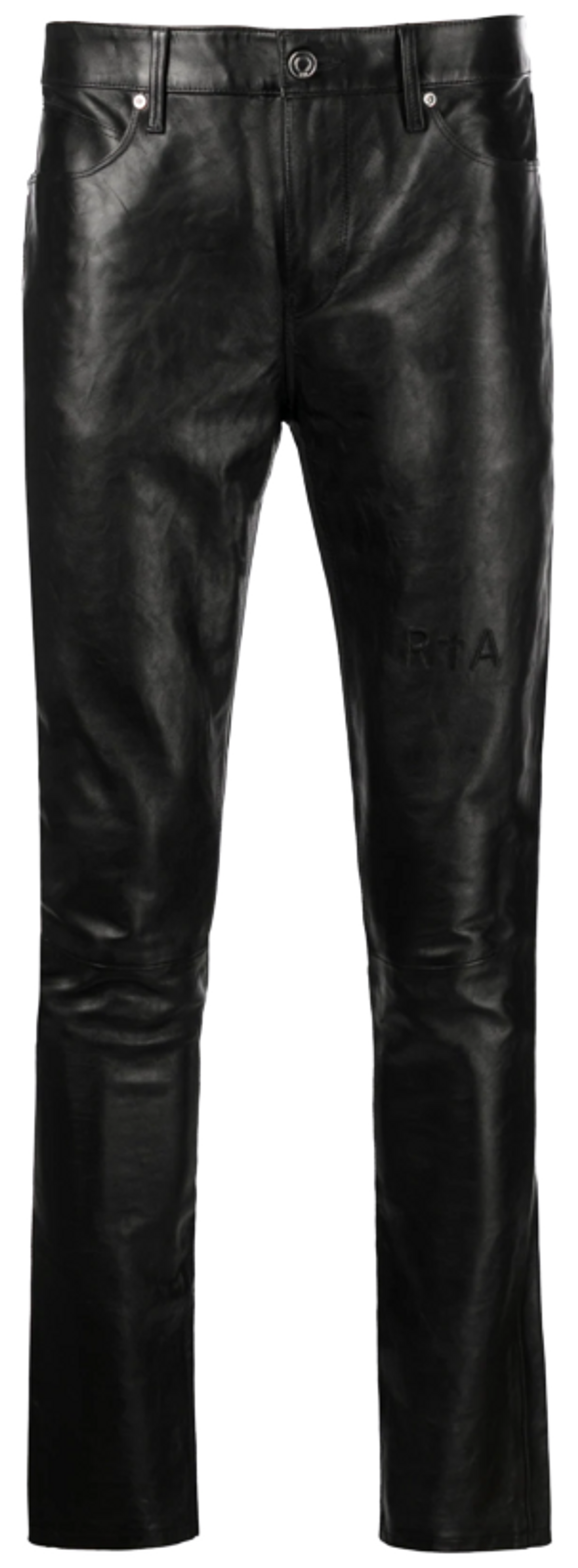 Rta Akio Black Leather Pants