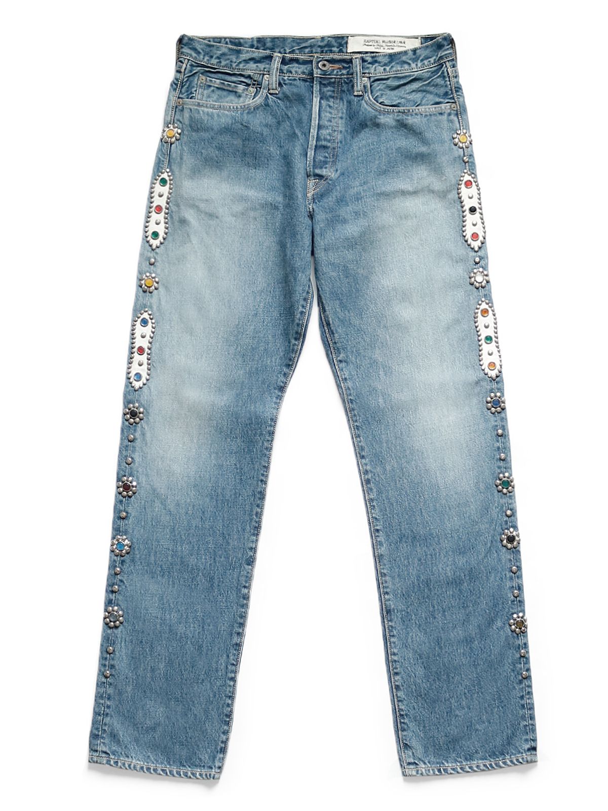 Kapital 14Oz Denim 5P Monkey Cisco Studs Remake Jeans