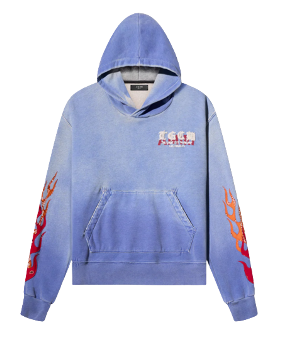 Amiri Flames Blue Hoodie