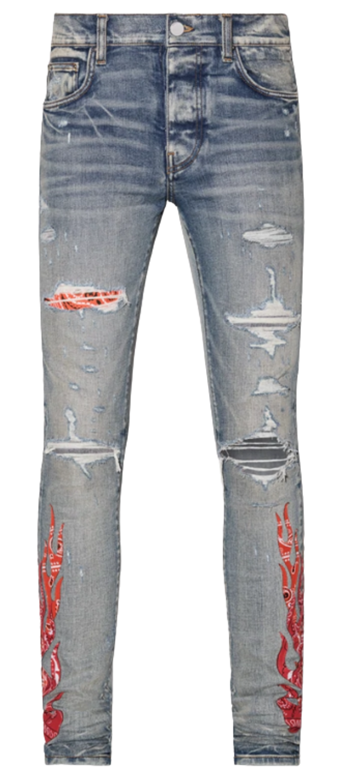 Amiri Clay Indigo Orange Jeans