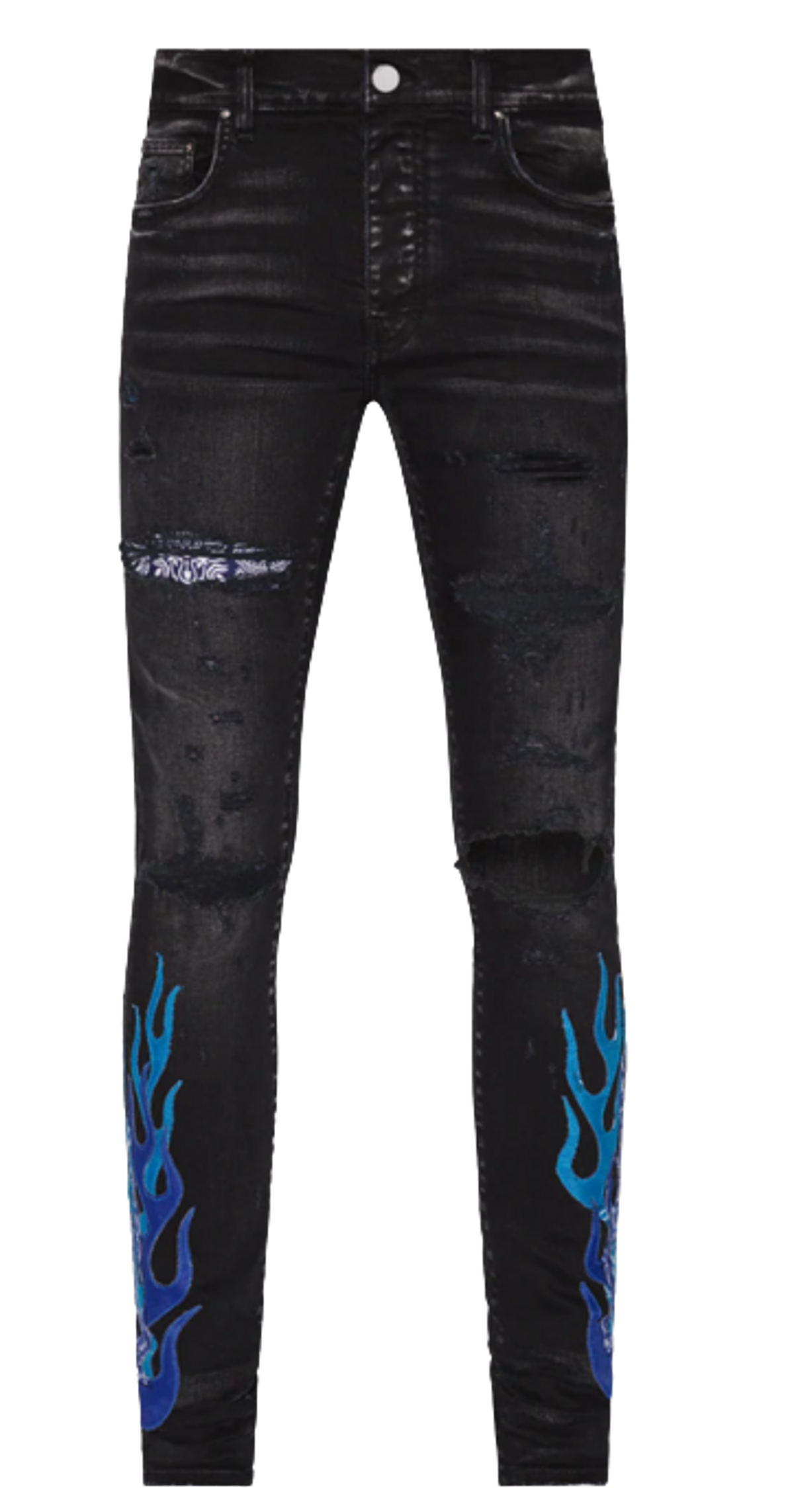 Amiri Bandana Flame Jeans