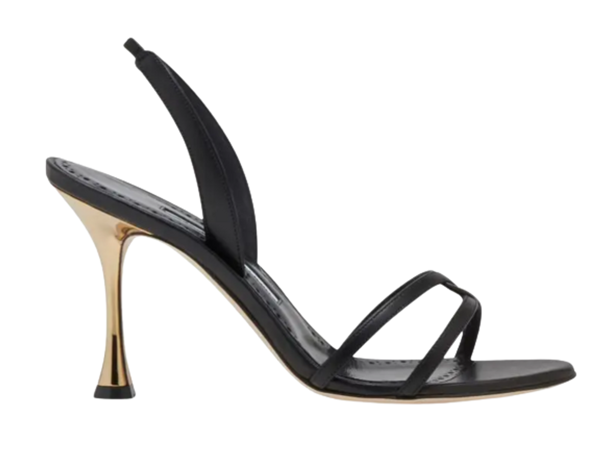 Manolo Blahnik Racita Black Sandals