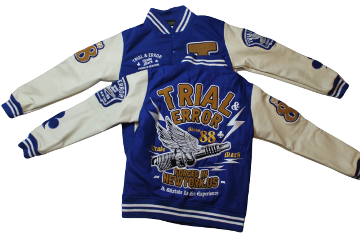 Trial & Error Logo Varsity Letterman Jacket
