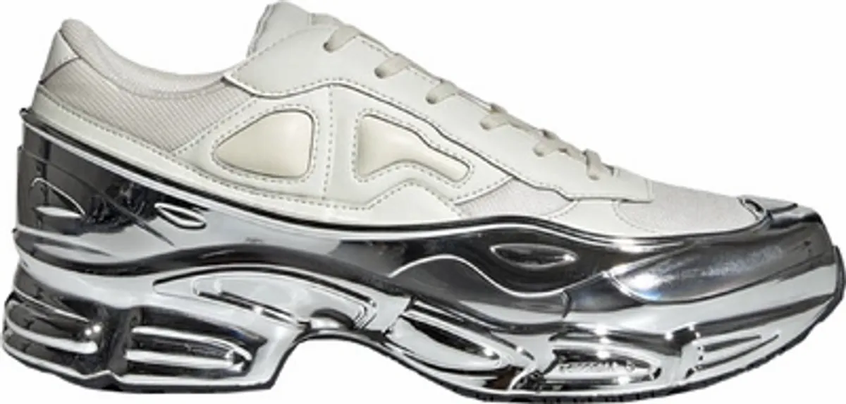 raf simons ozweego white silver