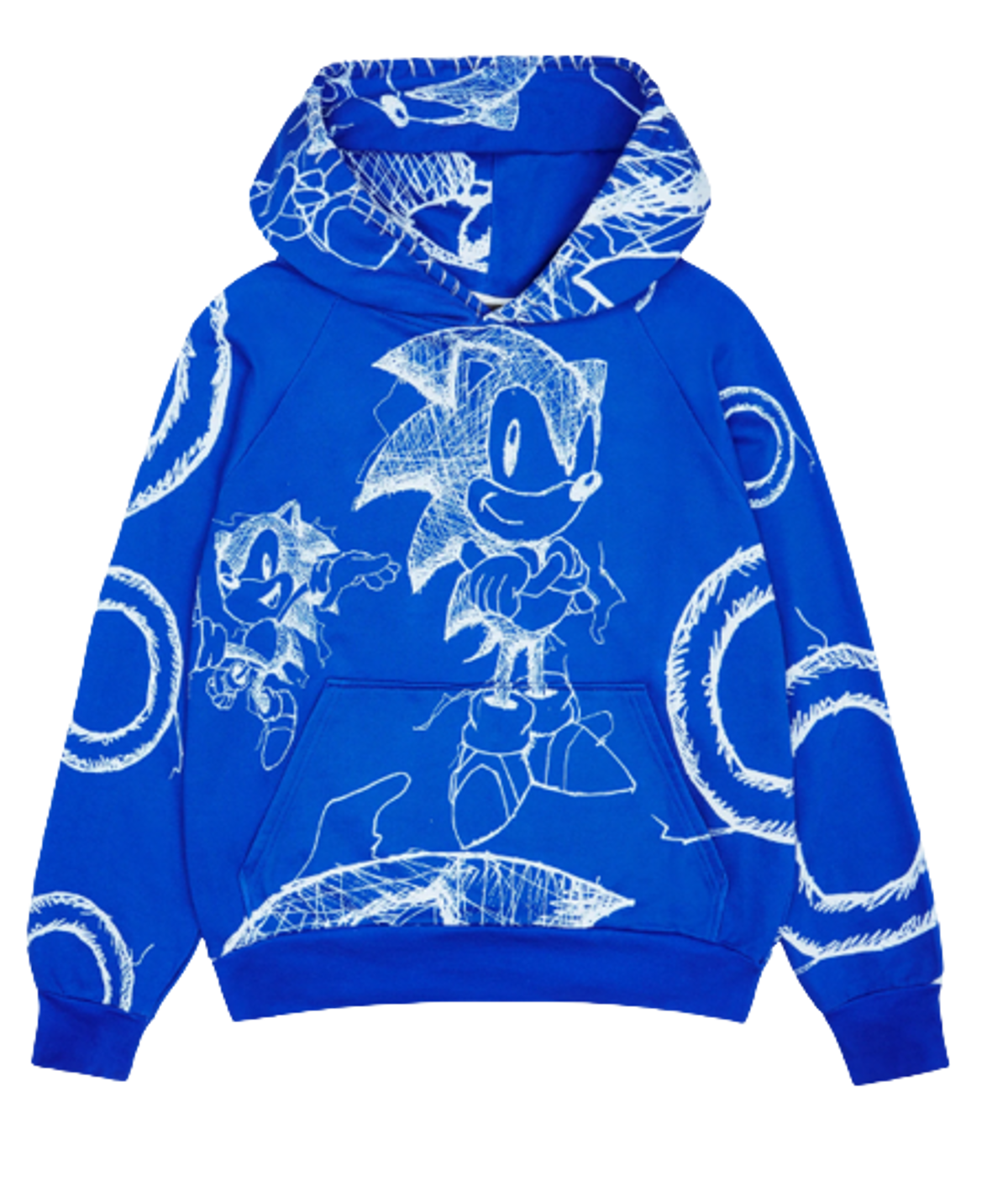 Marc Jacques Burton × Sonic All Over Line Blue Hoodie