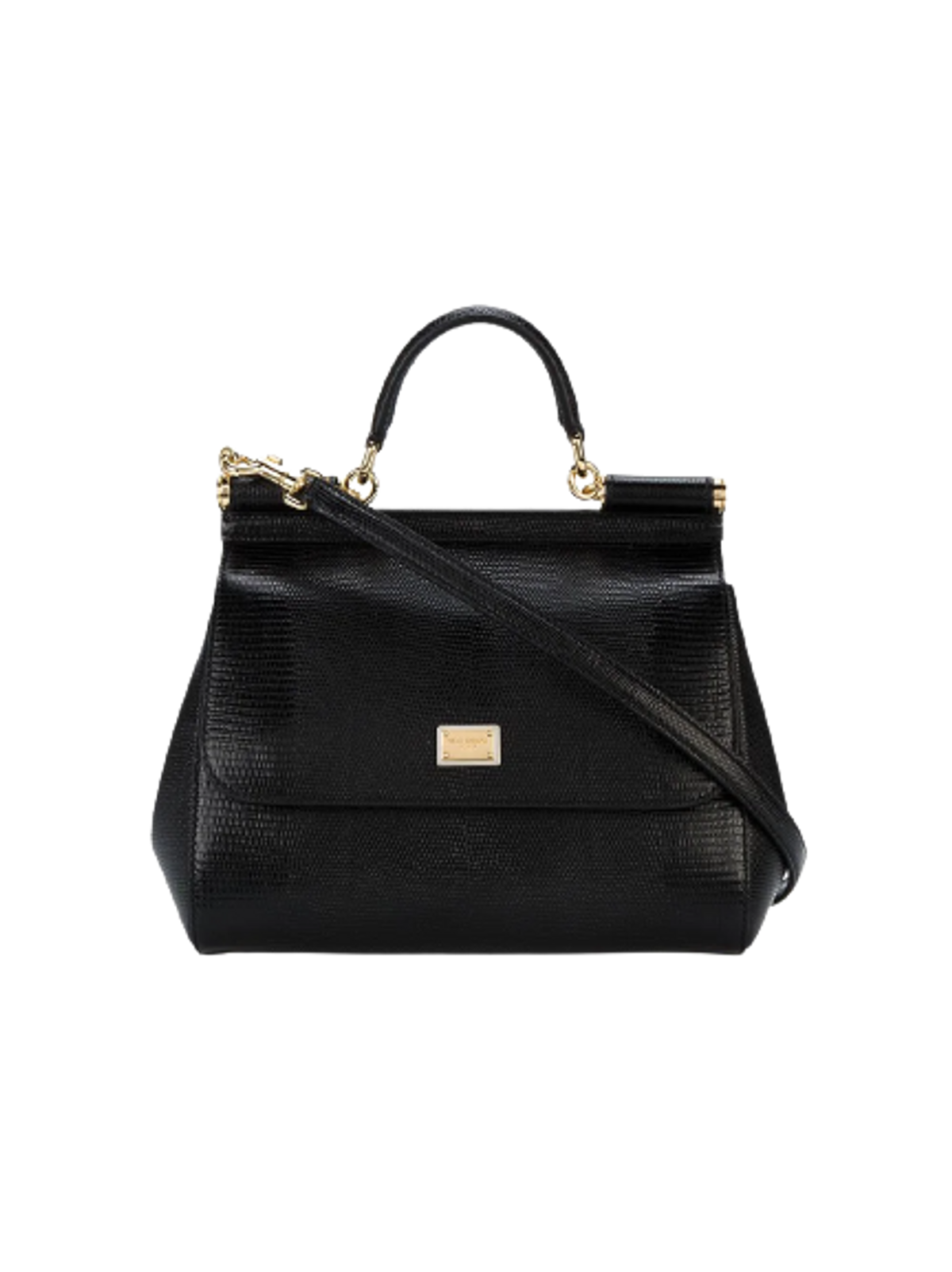 Dolce & Gabbana Black Sicily Shoulder Bag