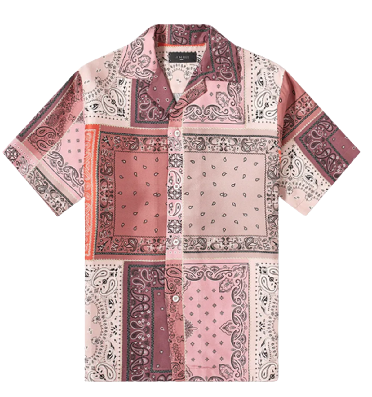 Amiri Pieced Bandana Silk Sport Shirt