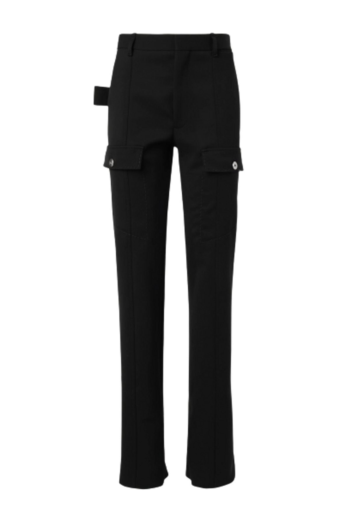 Bottega Veneta Bonded Stretch Cavalry Wool Straight Pants