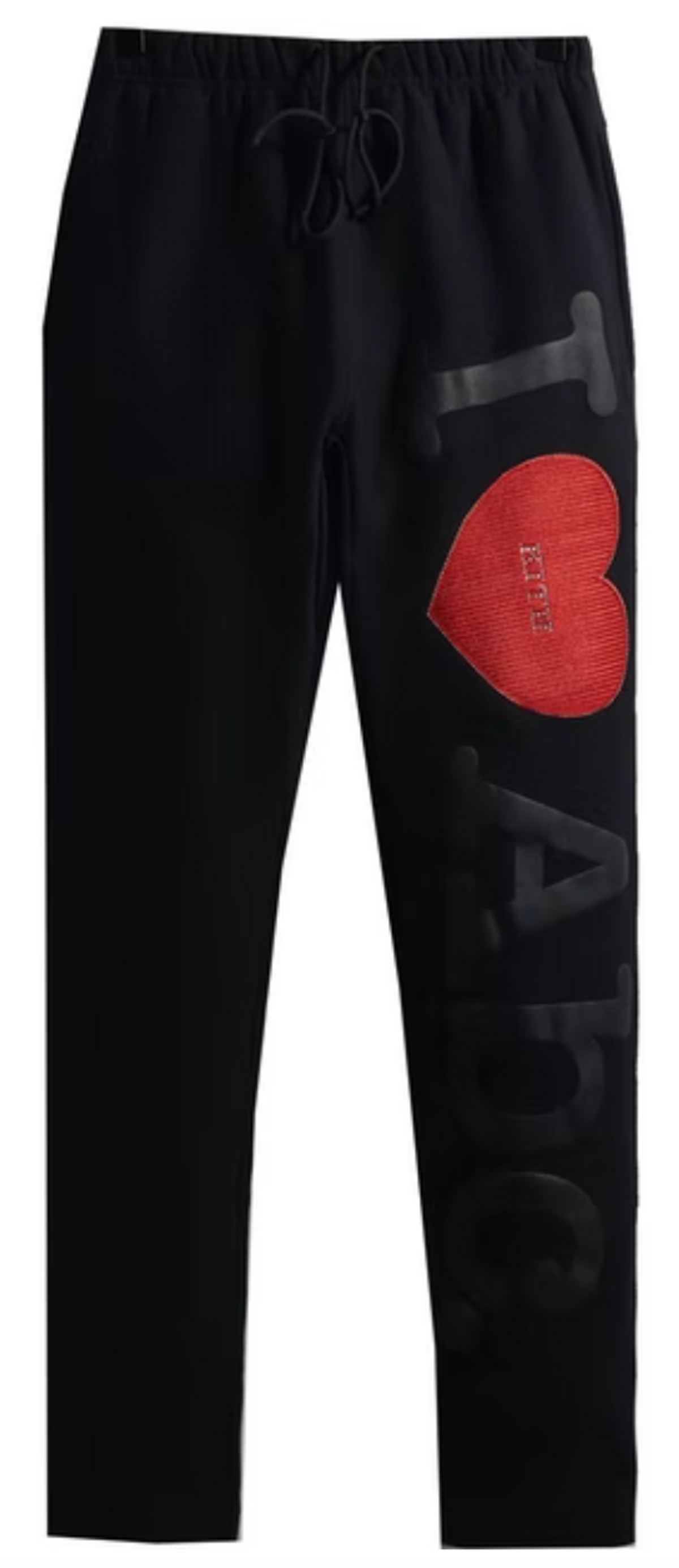 Kith × Advisory Board Crystals I <3 Abc Swarovski Anthracite Black Sweatpants