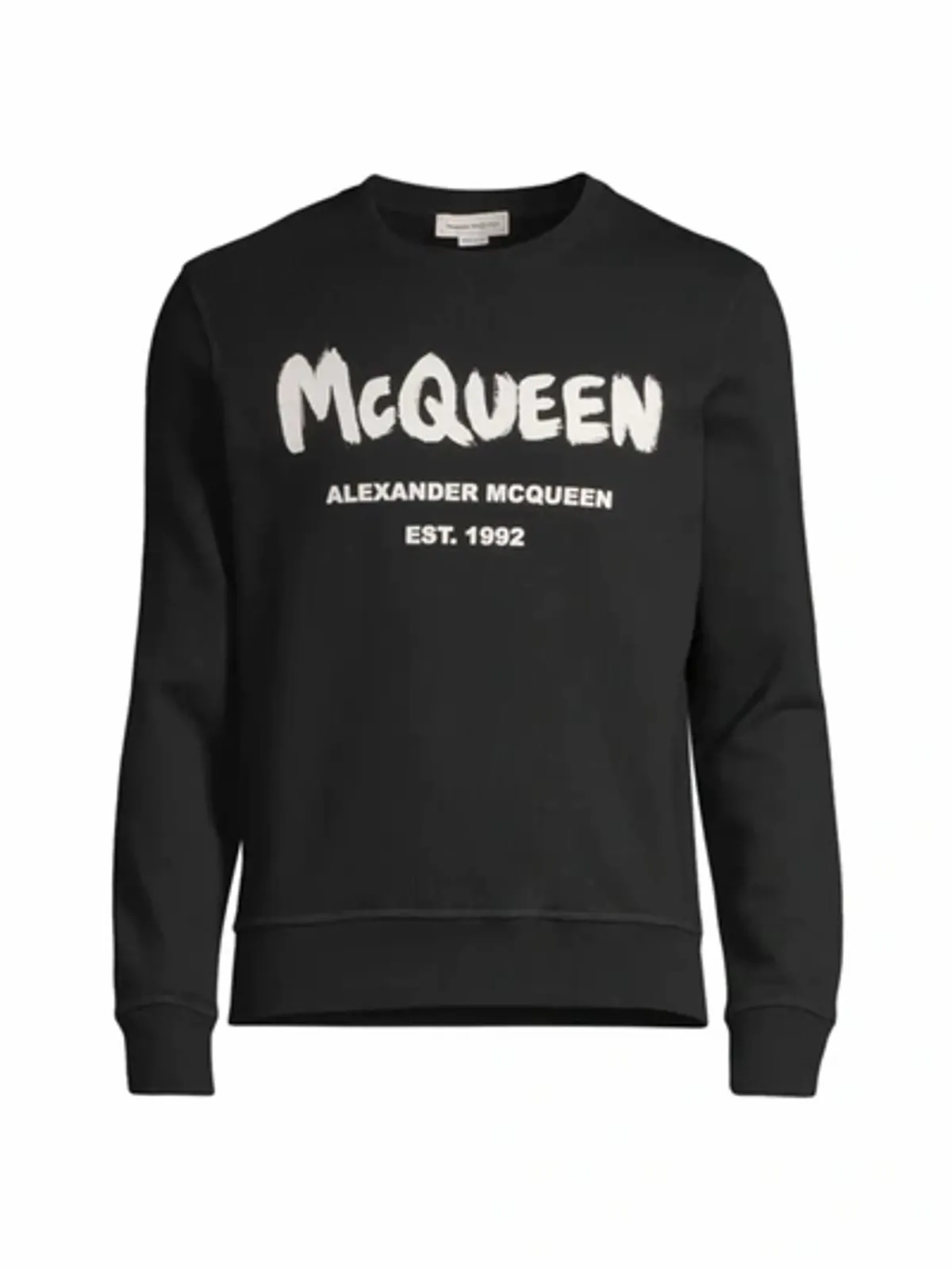 Alexander McQueen Graffiti Logo Crewneck Sweatshirt