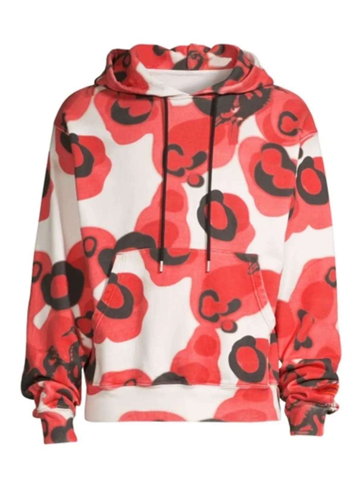 Heron Preston Washed Camo Washed Red Hoodie