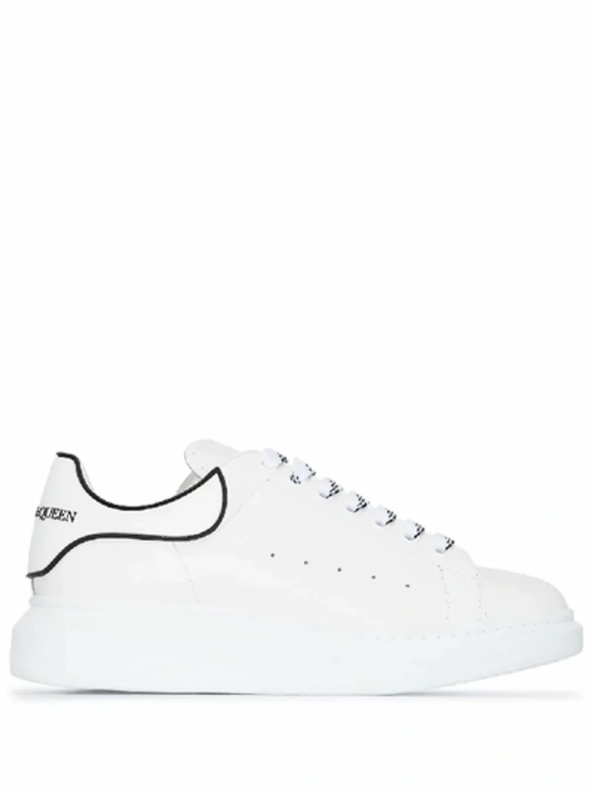 Alexander McQueen Oversized Raised Sole Leather Trainers