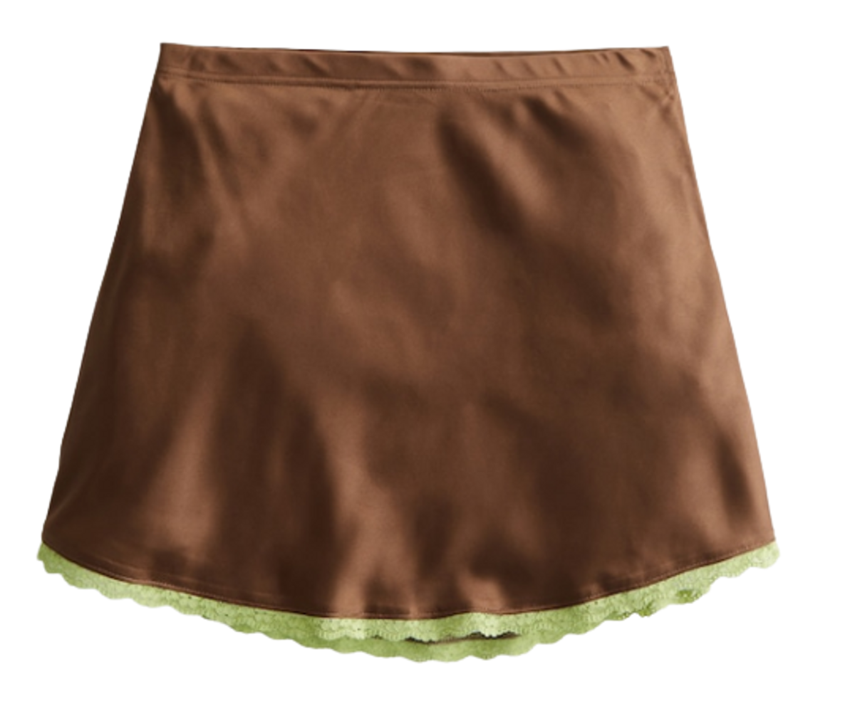 Social Tourist Ultra High-Rise Satin Mini Skirt
