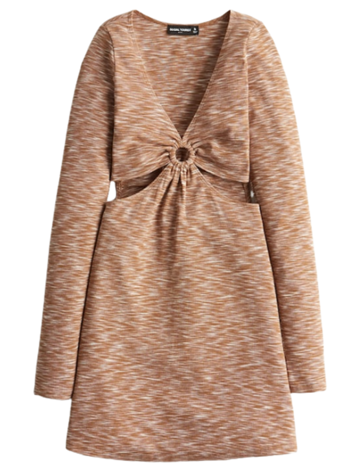 Social Tourist Long-Sleeve O-Ring Cutout Dress