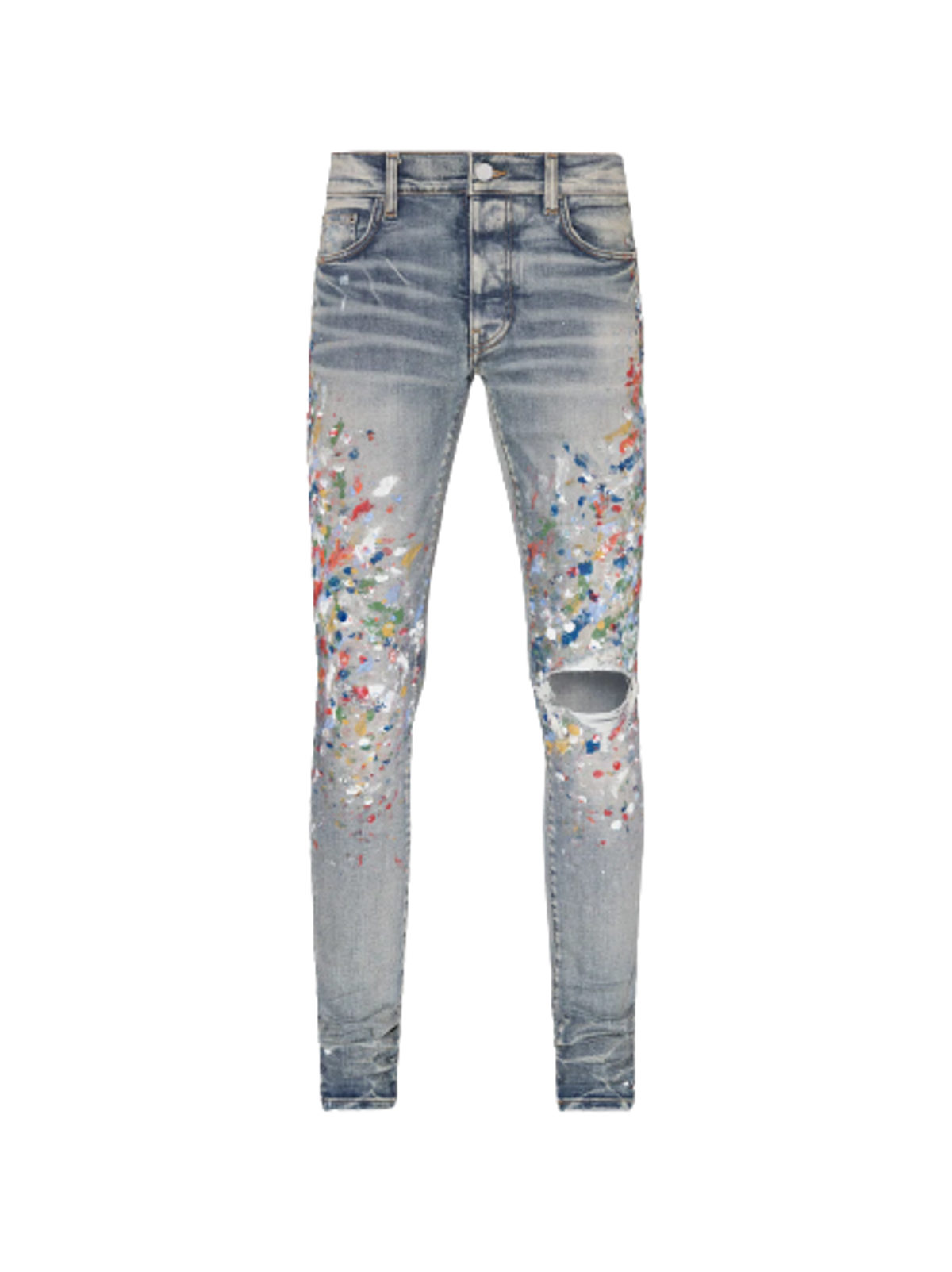 Amiri Clay Iindigo Skinny Painter Jeans