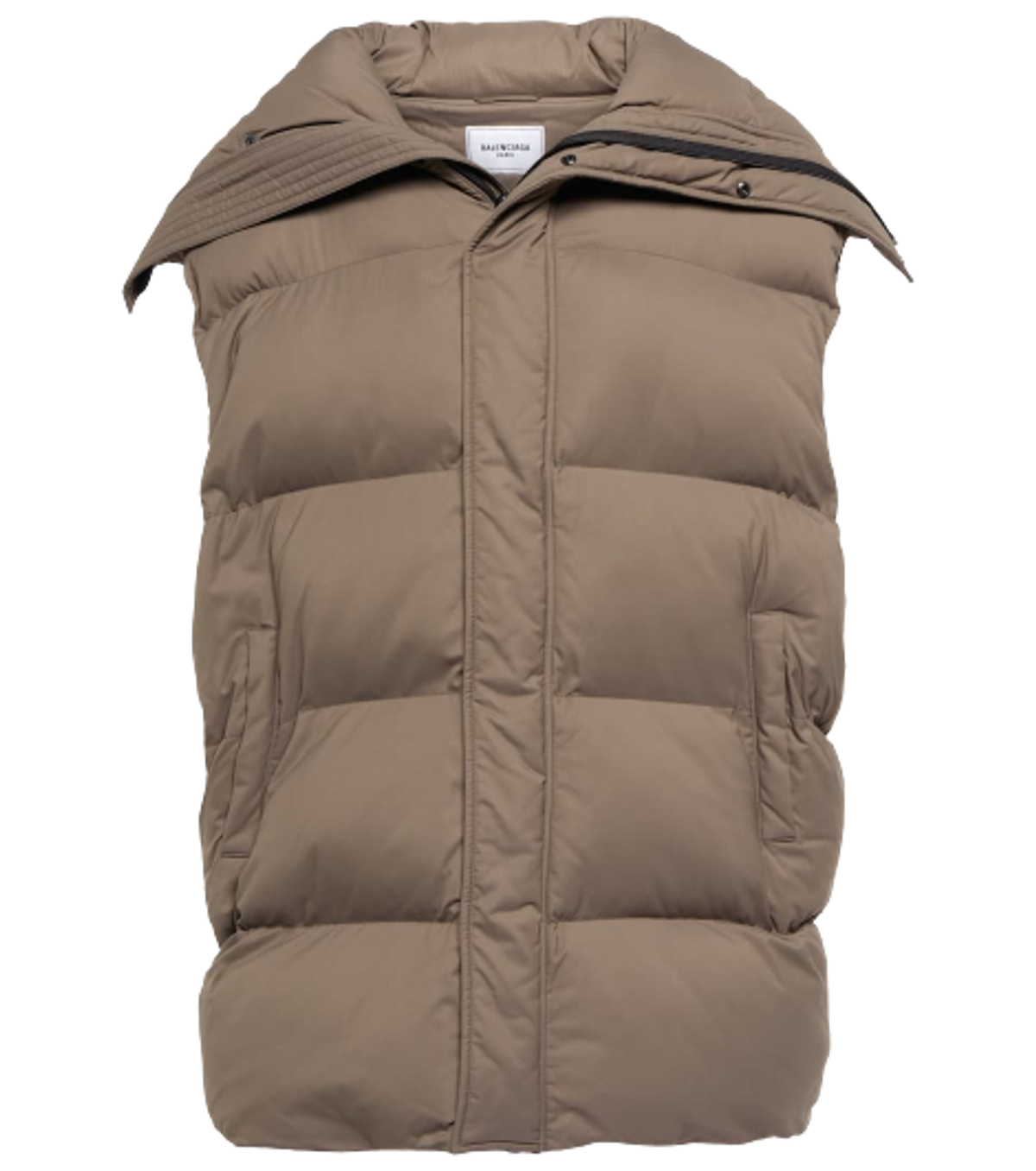 Balenciaga Brown Oversized Puffer Vest