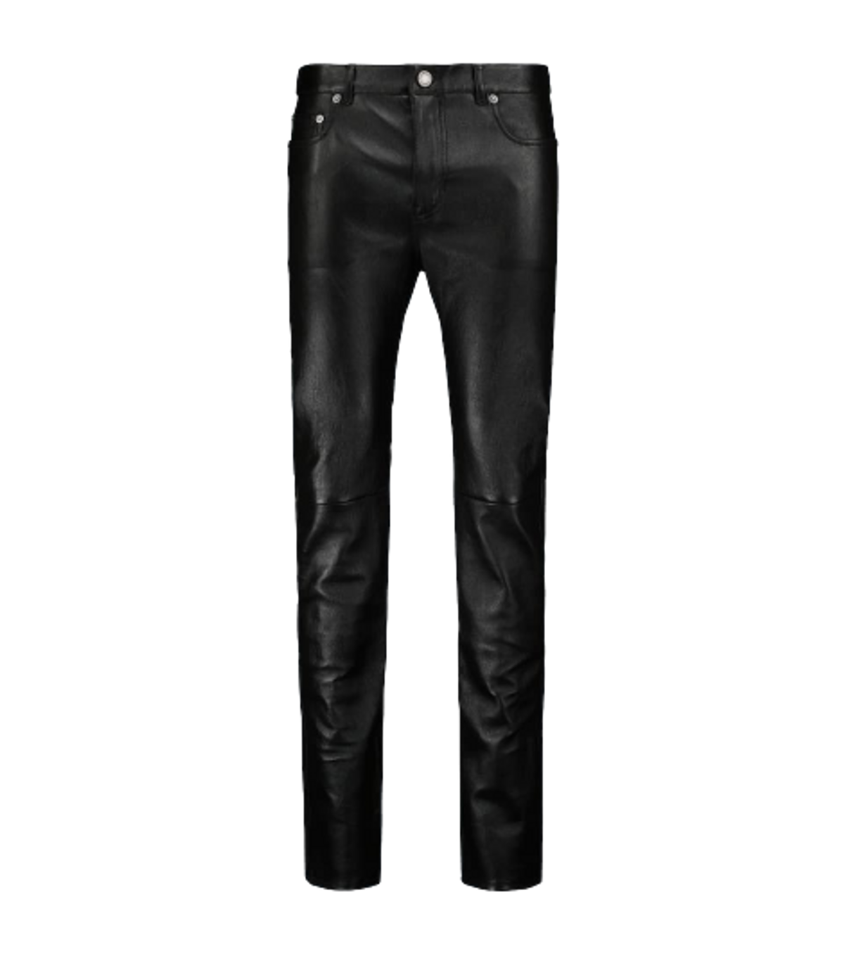 Saint Laurent Stretch Grain Leather Skinny Pants