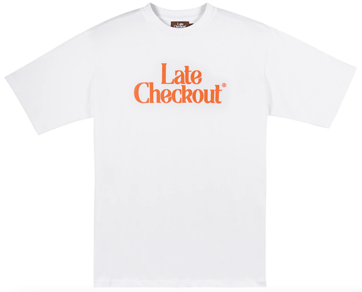Late Checkout Issa Logo Regular White T-Shirt