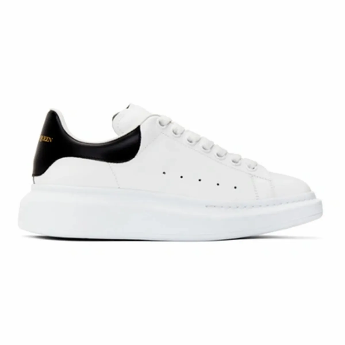 Alexander McQueen White & Black Oversized Sneakers