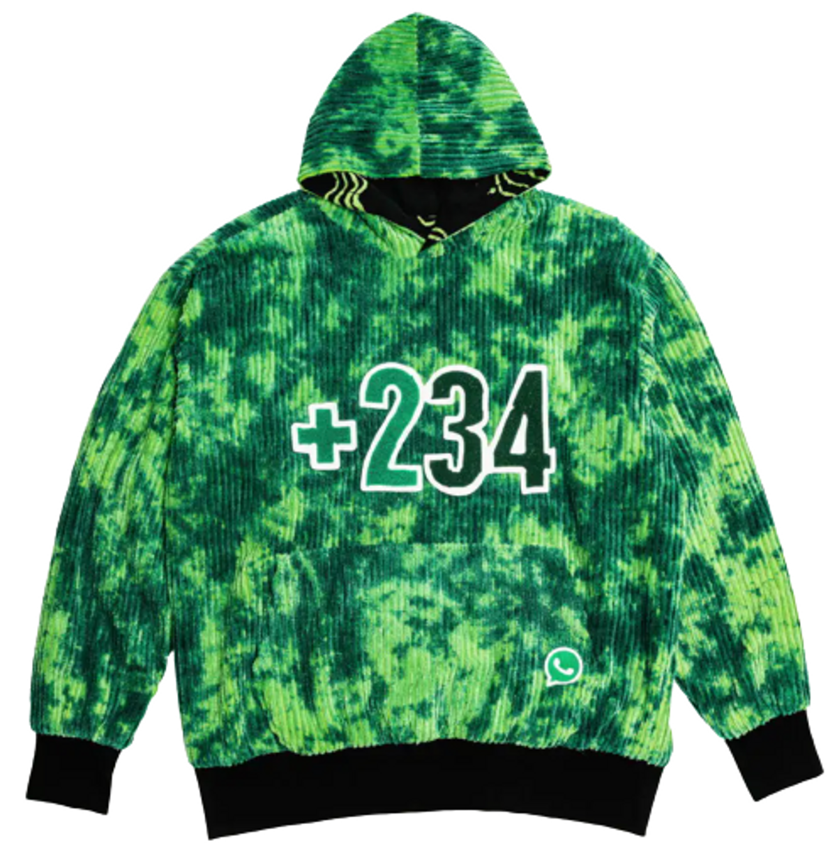 Post-Imperial × WhatsApp Handcrafted +234 Nigerian Calling Code Hoodie
