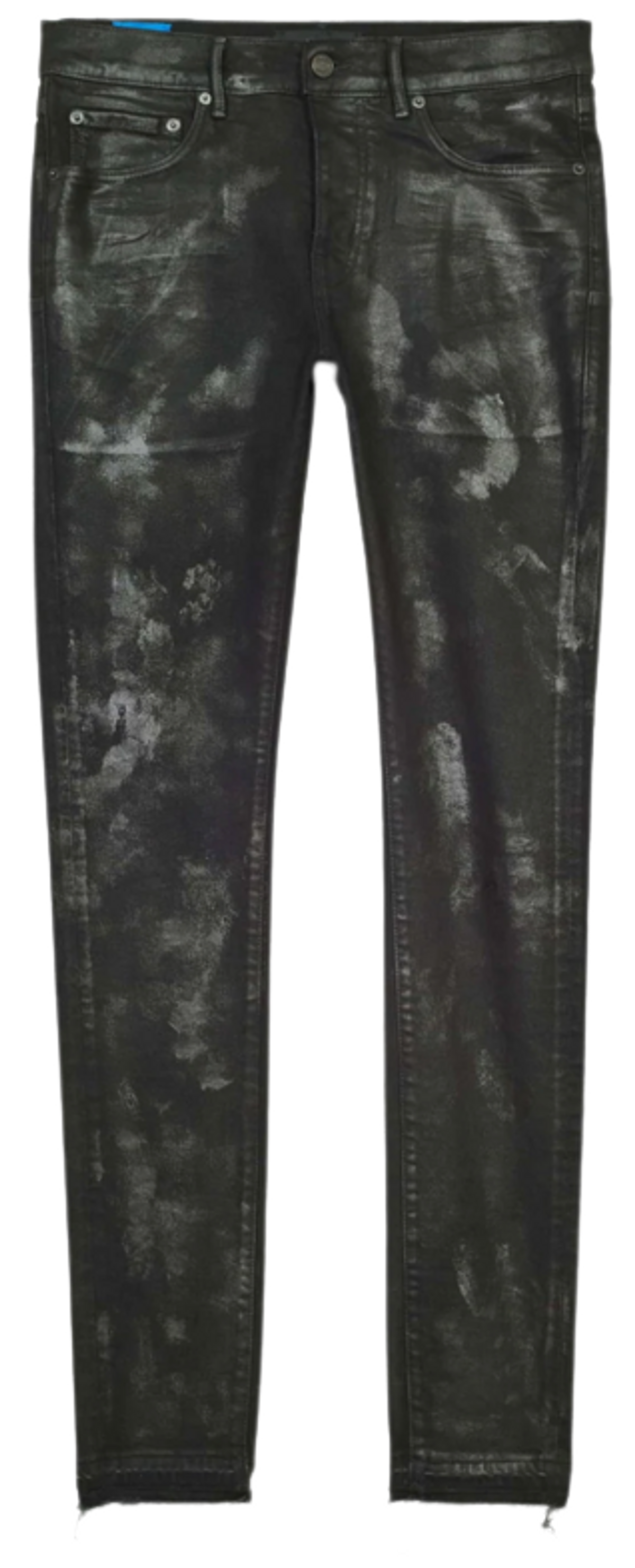 Purple Brand P001 Wash Blackest Wax Low Rise Skinny Jeans
