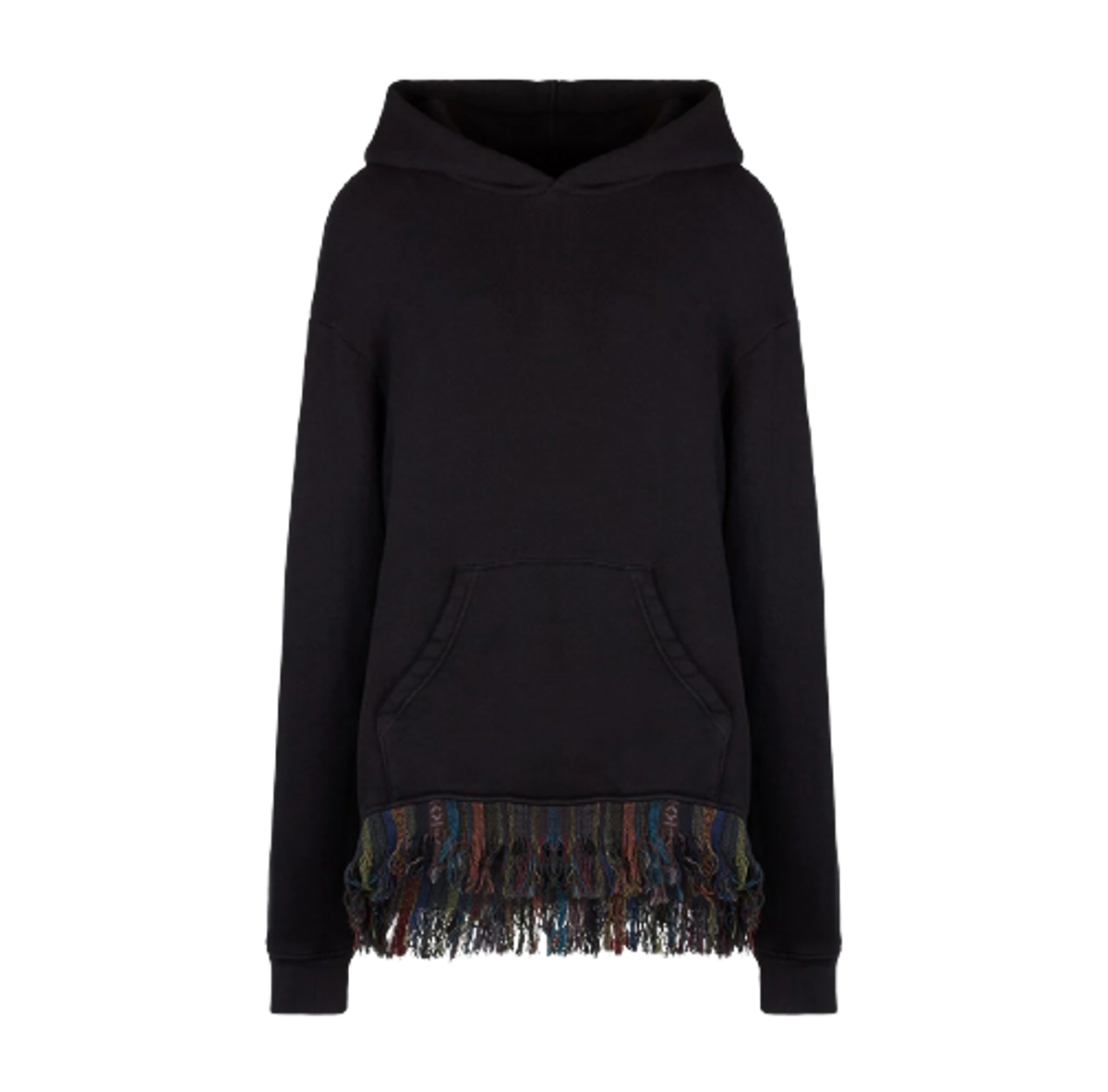 Alchemist Poncho Hawk Fringe Hoodie