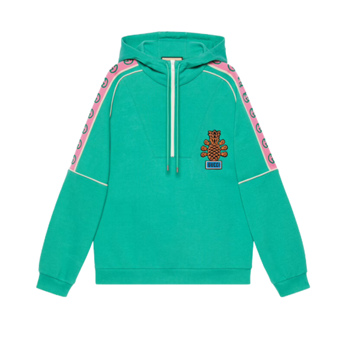 Gucci Green Pineapple Cotton Jersey Sweatshirt