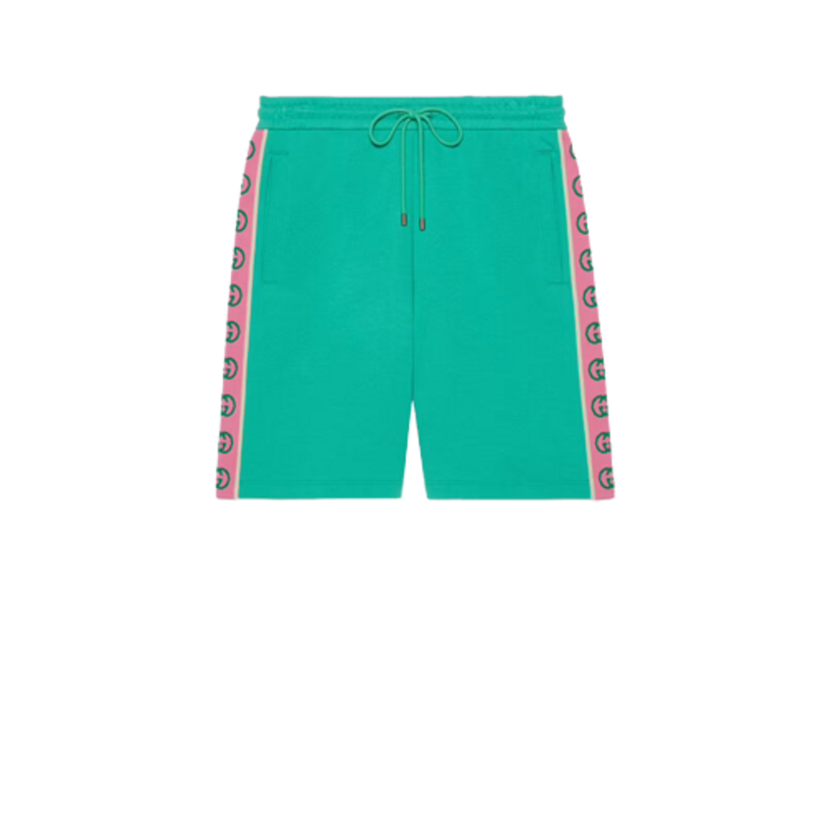 Gucci Green Pineapple Cotton Jersey Shorts