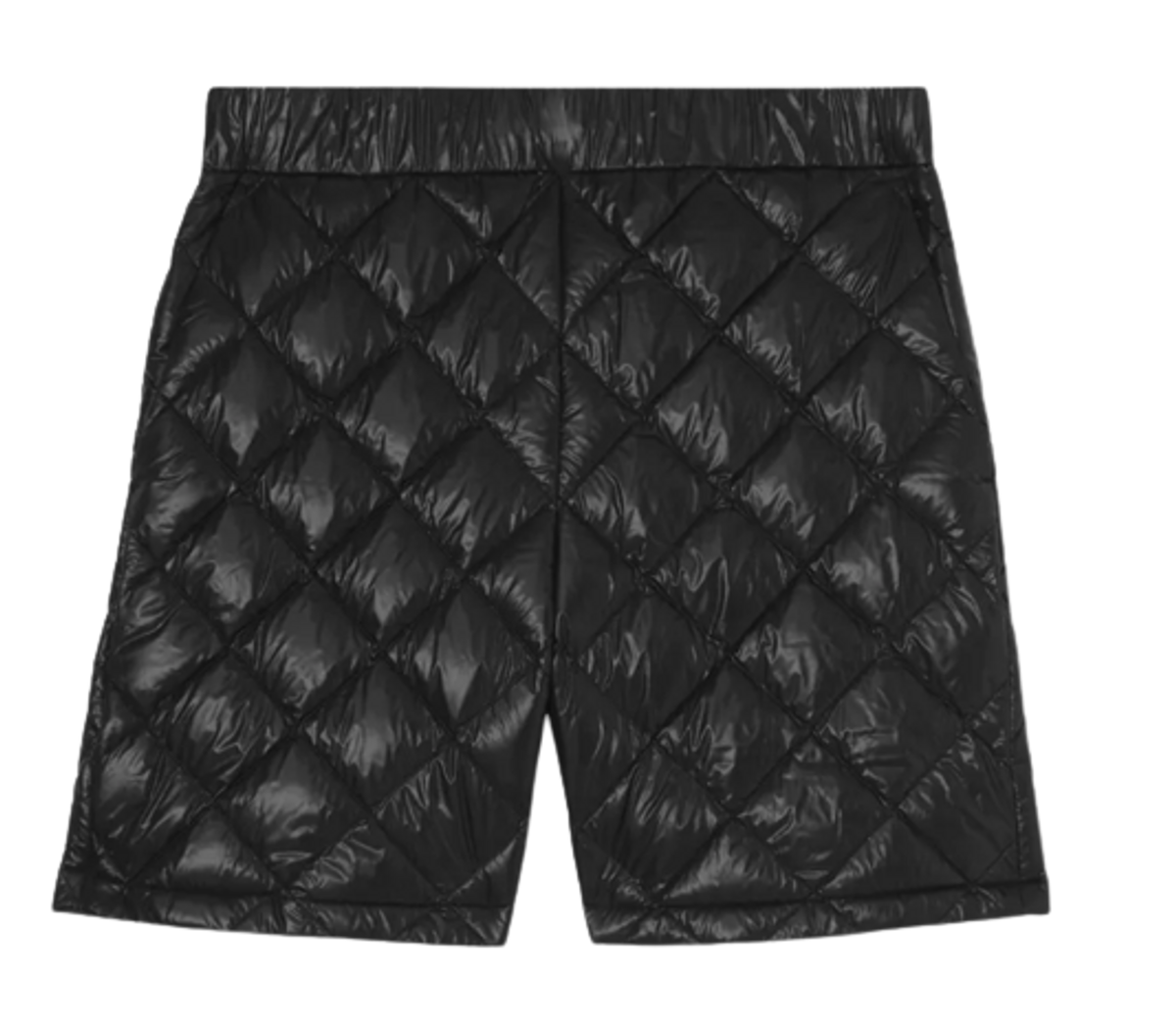 Burberry Diamond Quilted Black Nylon Shorts
