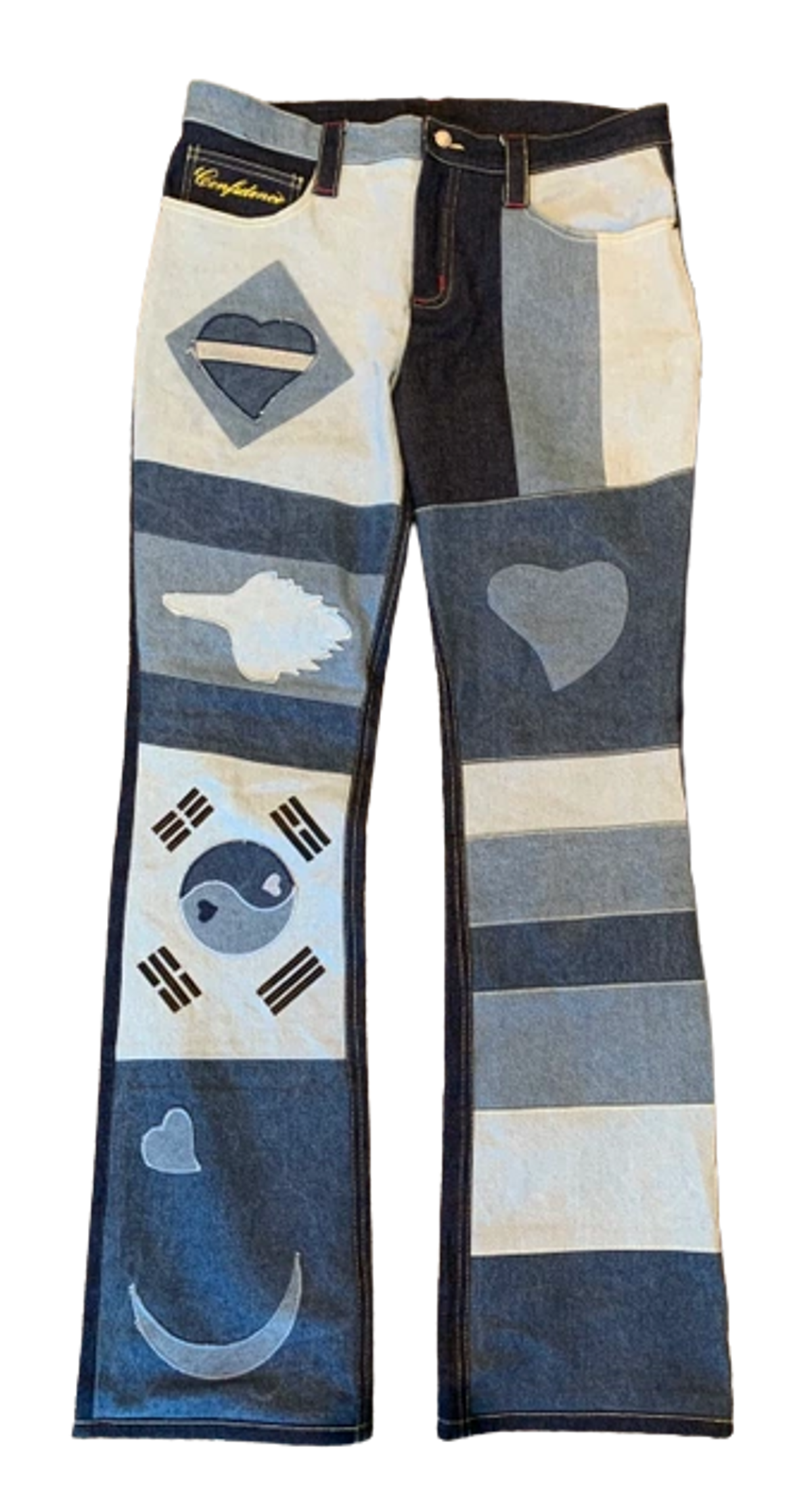 Whensmokeclears Blue Print Jeans