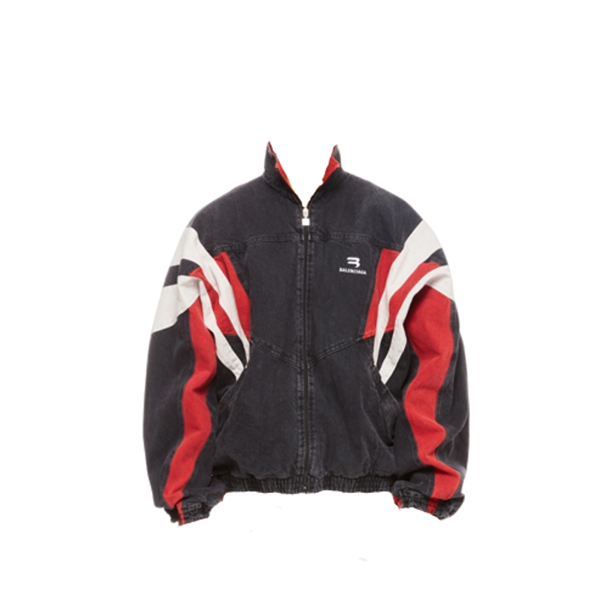Balenciaga Black Tracksuit Denim Jacket